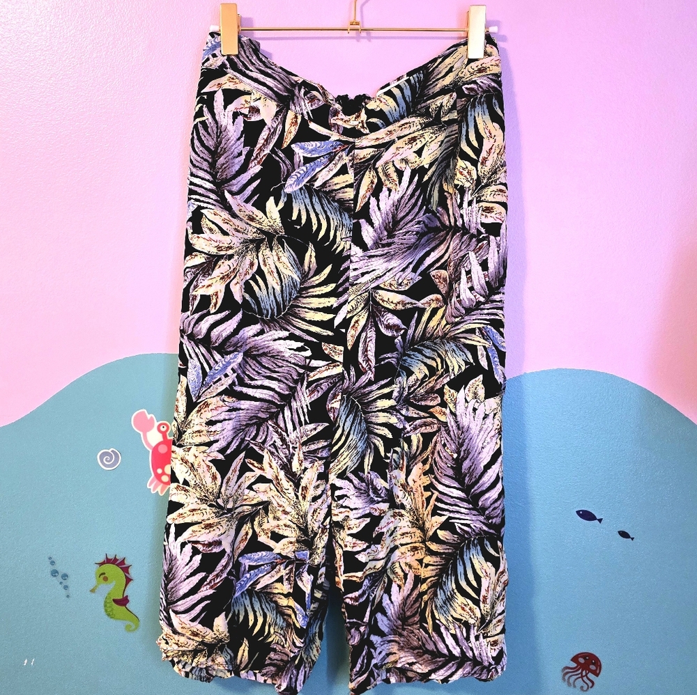 Unique Vintage Flowy Tropical Pants 3X/20